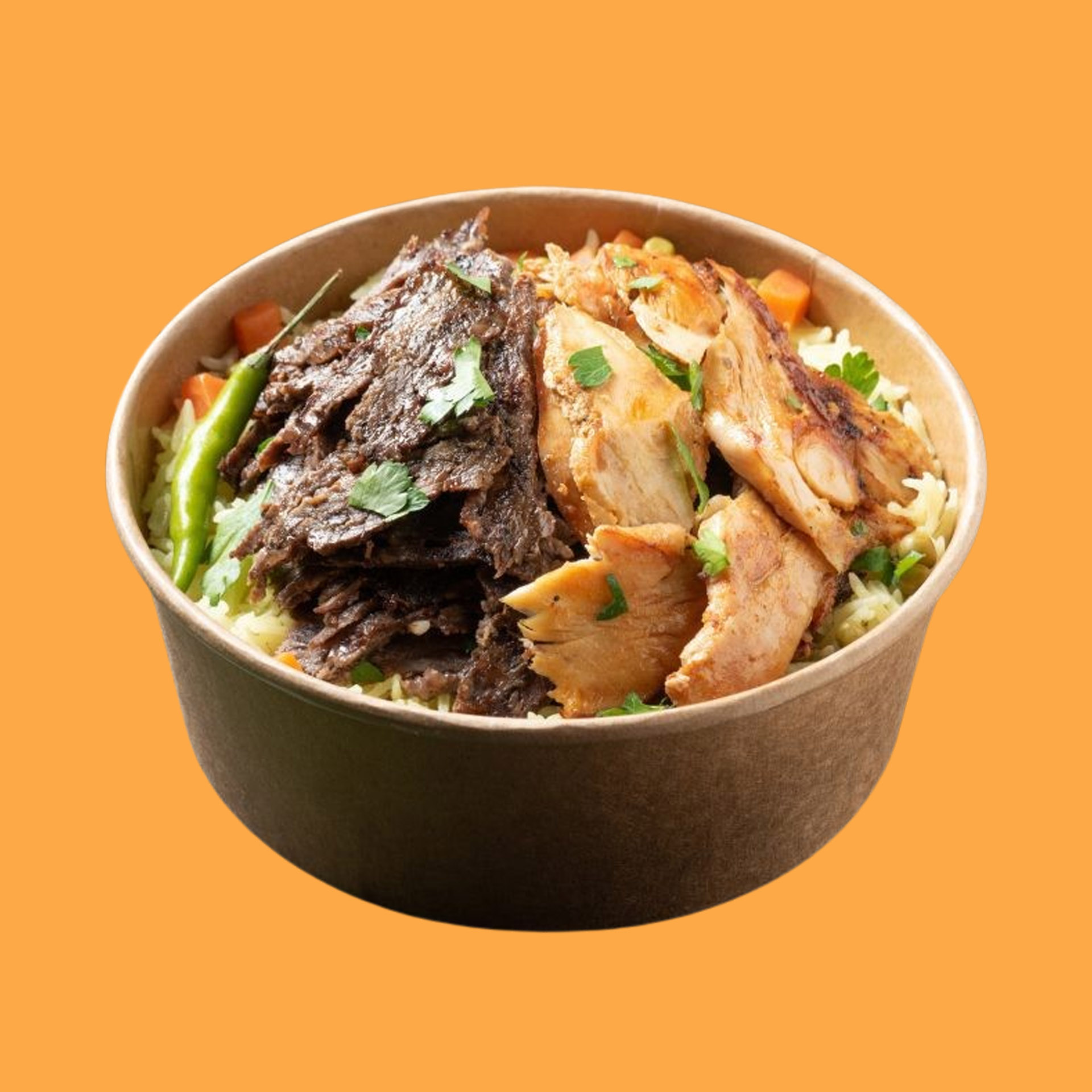 Mix Meat Rice Bowl Large